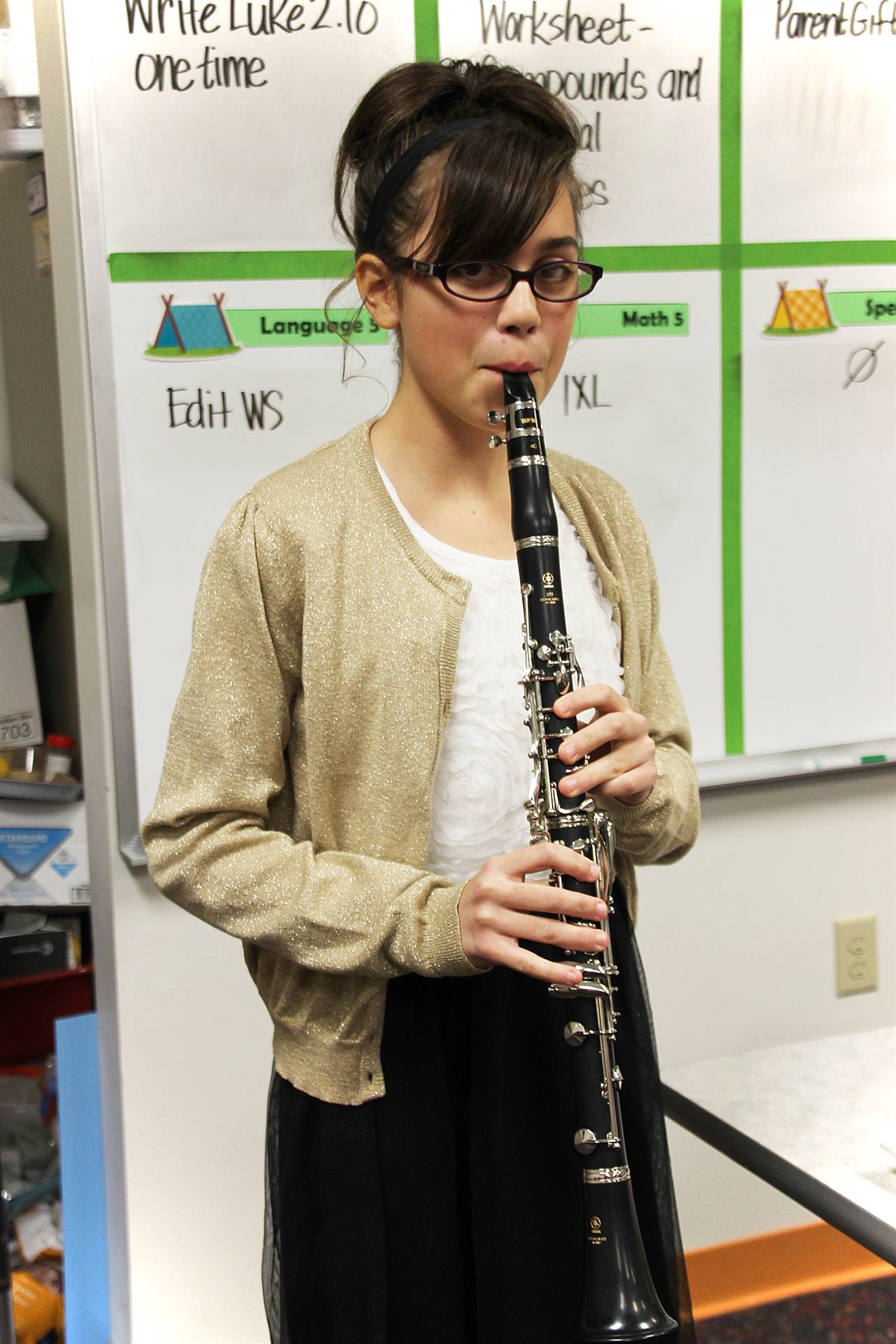 FCA Instrumental Music Student Performing