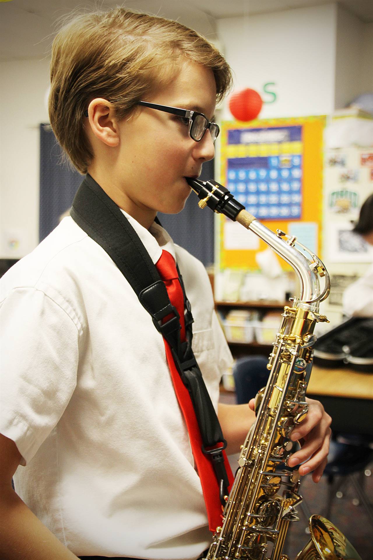 FCA Instrumental Music Student Performing